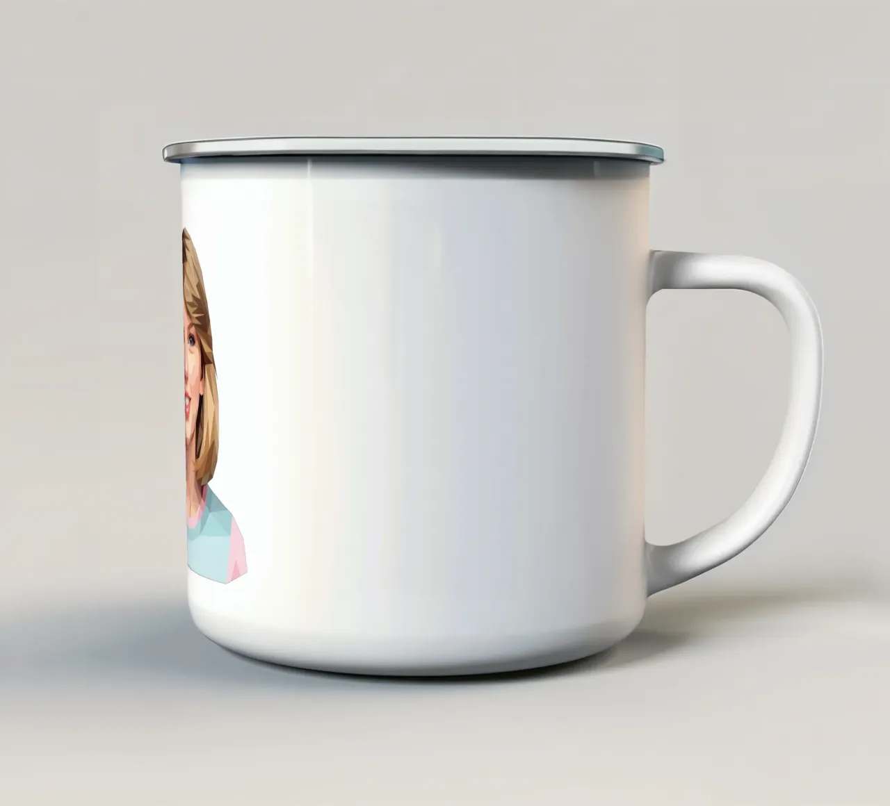 Taylor Swift Lowpoly tazza in smalto da Low Profile
