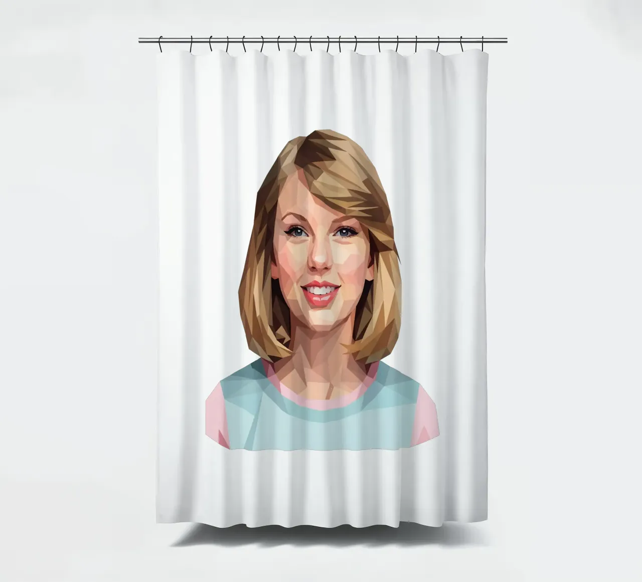 Taylor Swift Lowpoly tenda da doccia da Low Profile