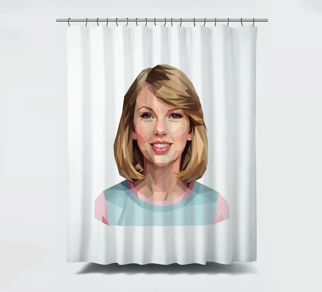 Taylor Swift Lowpoly tenda da doccia da Low Profile