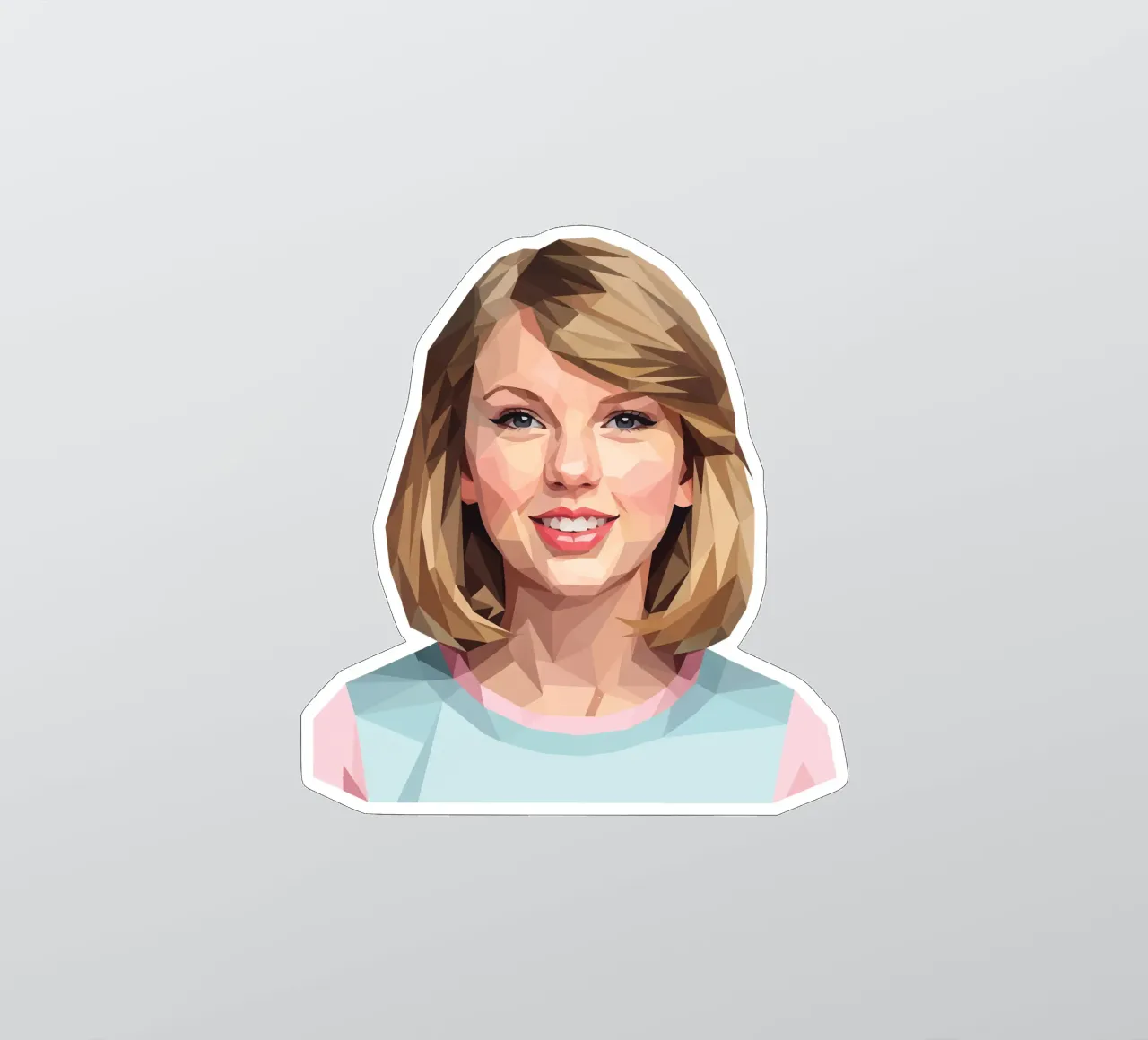 Taylor Swift Lowpoly adesivo da Low Profile
