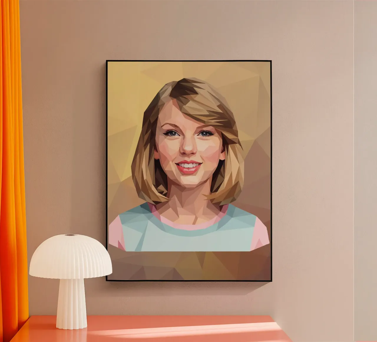Taylor Swift Lowpoly plexiglass da Low Profile