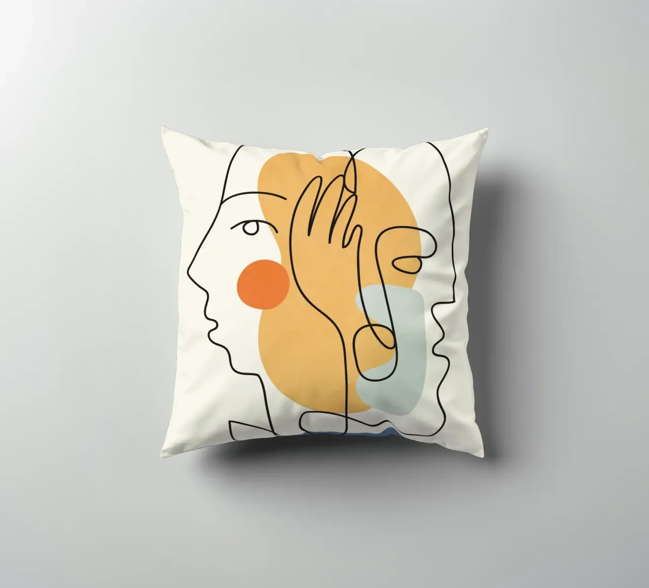 Abstract Faces 5 cuscino da cityart