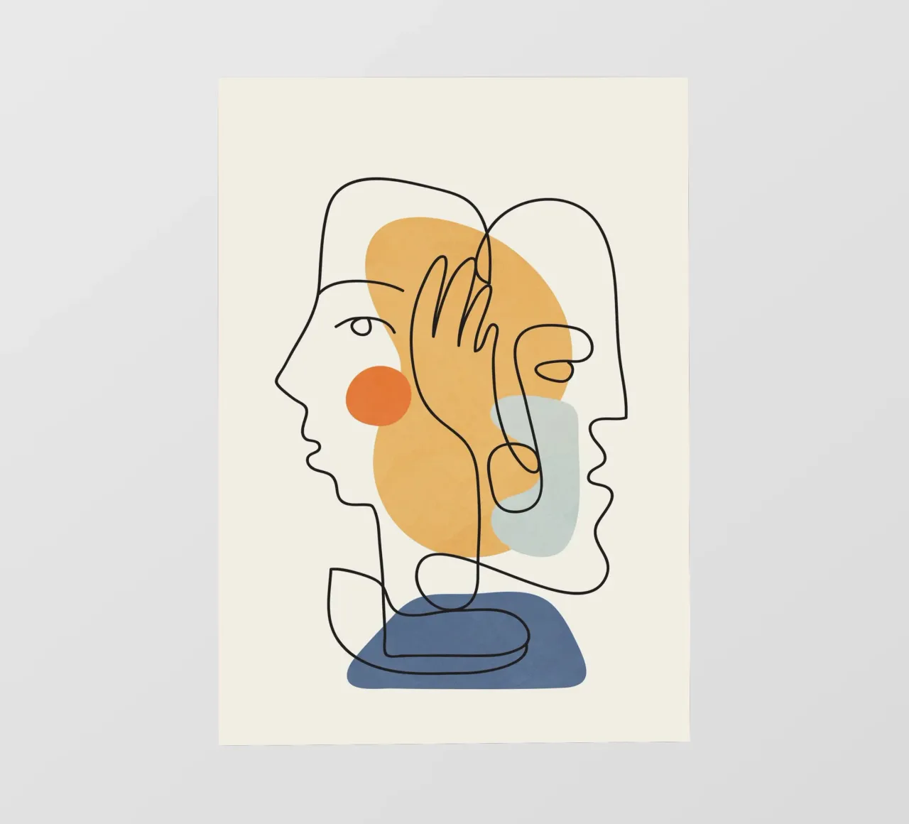 Abstract Faces 5 telo in pvc da cityart