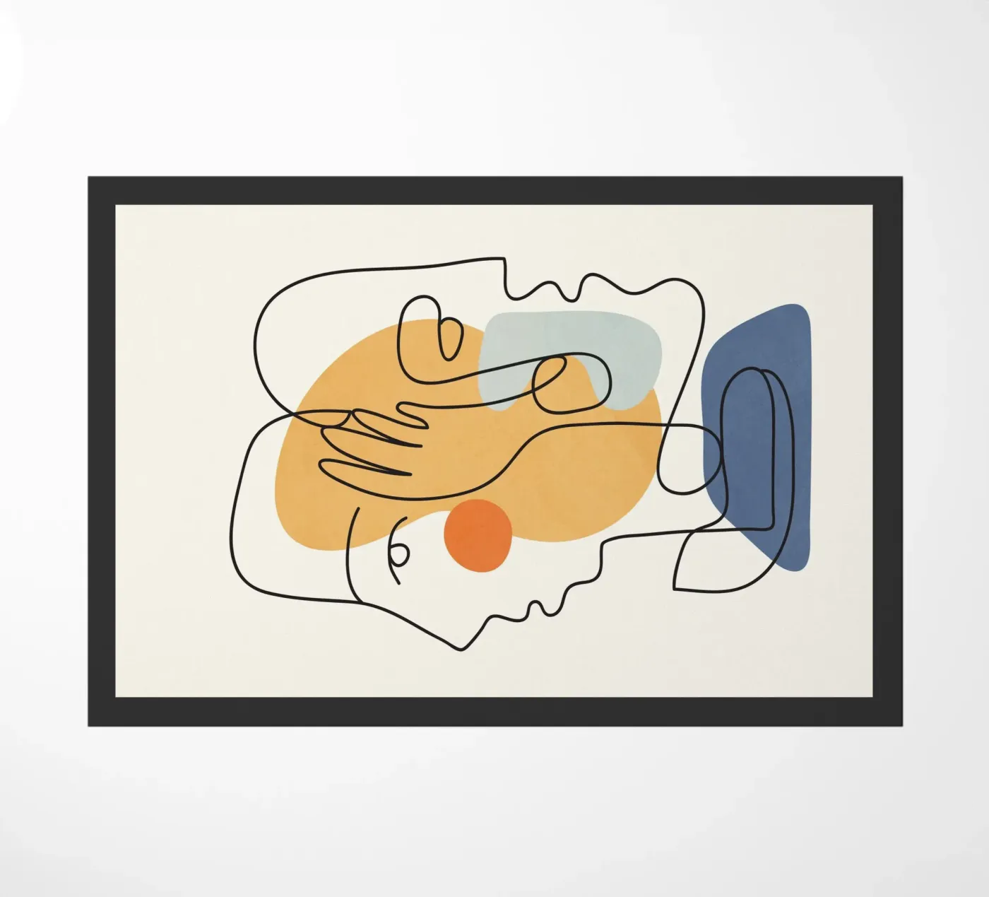 Abstract Faces 5 doormat by cityart