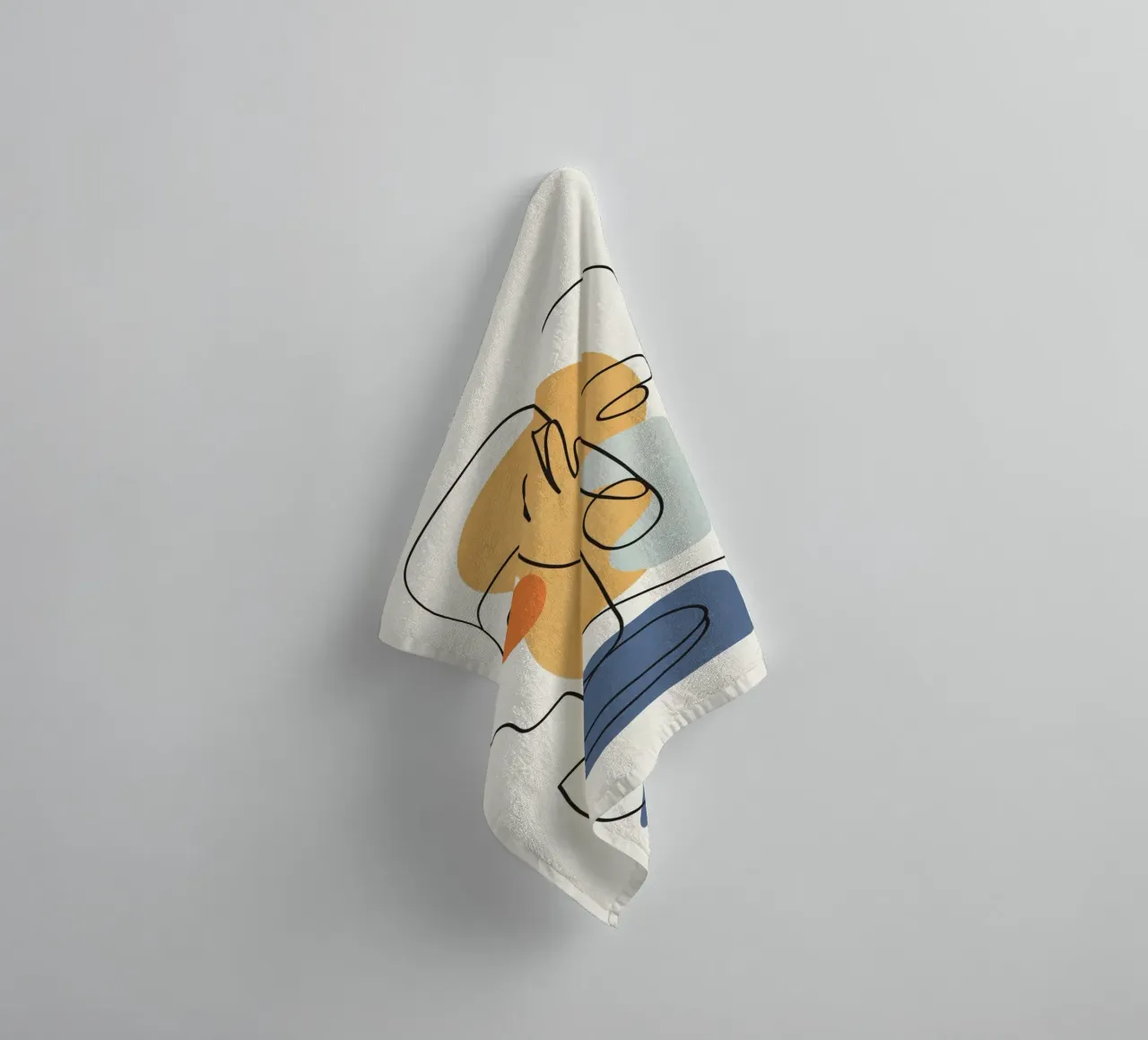 Abstract Faces 5 towel by cityart