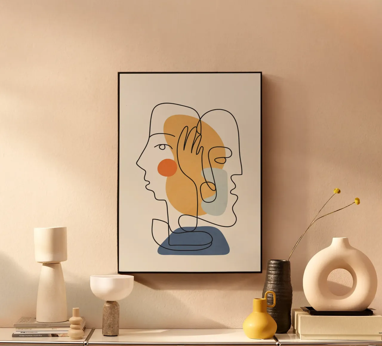 Abstract Faces 5 alluminio dibond da cityart