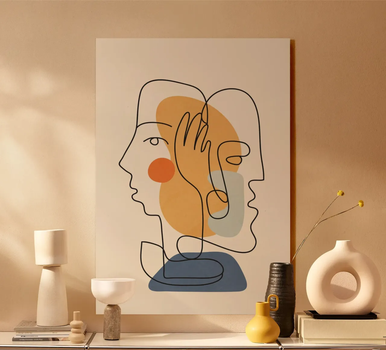 Abstract Faces 5 alluminio dibond da cityart