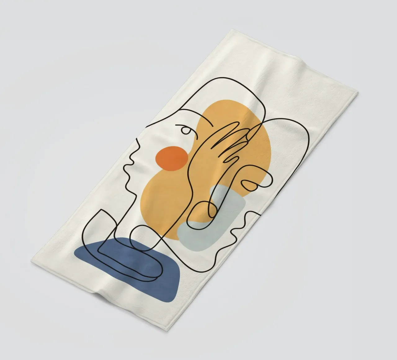 Abstract Faces 5 telo mare da cityart