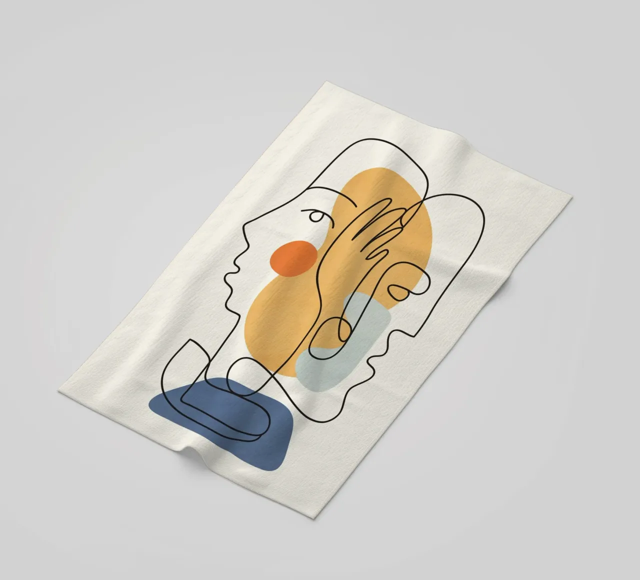 Abstract Faces 5 telo mare da cityart