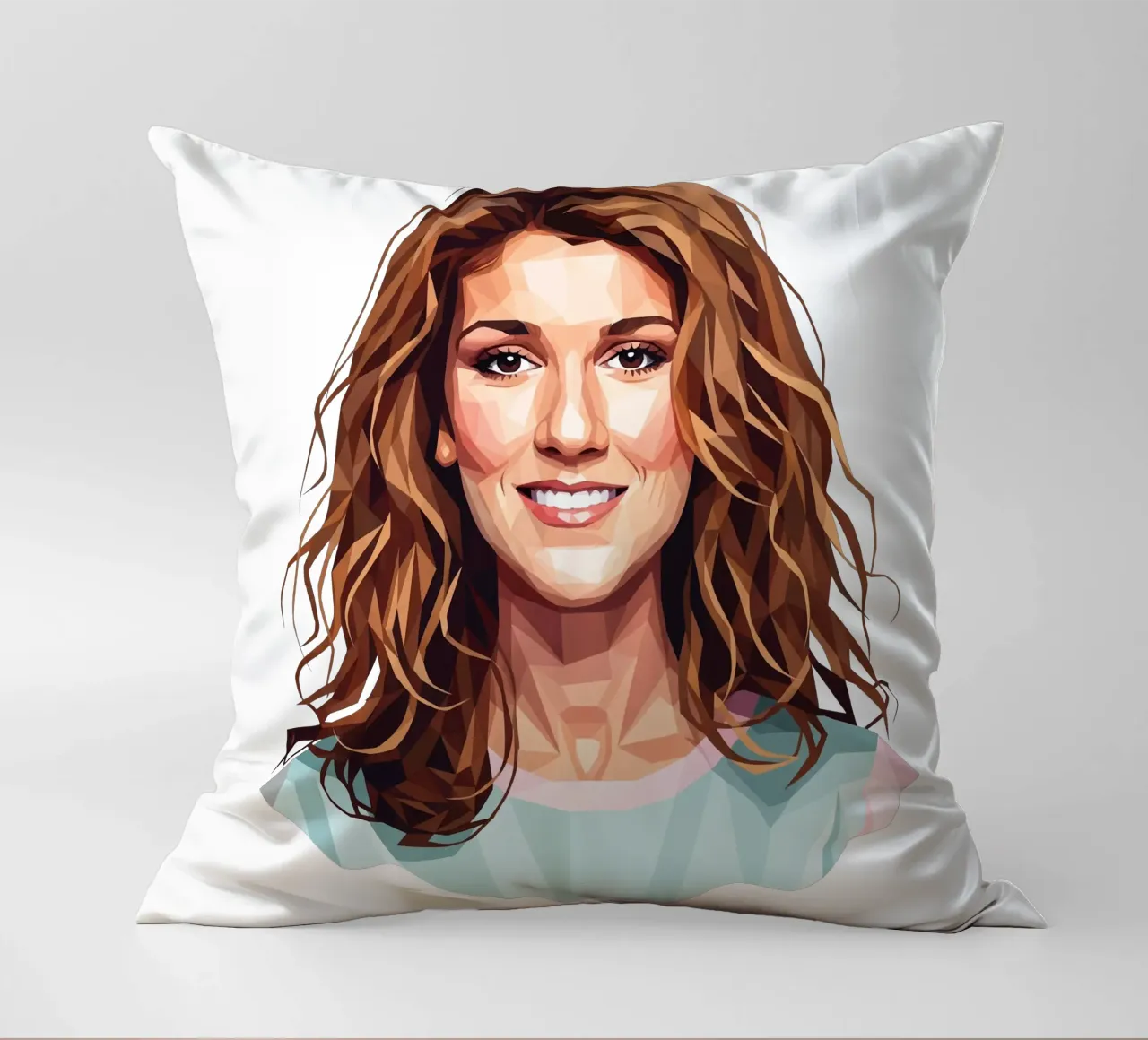 Celine Dion Lowpoly cuscino da Low Profile