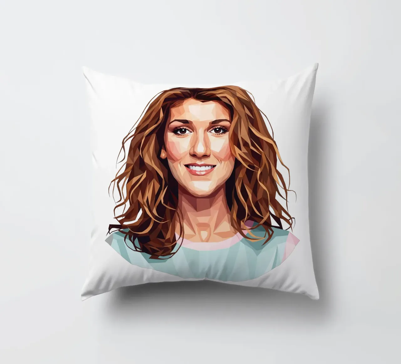 Celine Dion Lowpoly cuscino da Low Profile