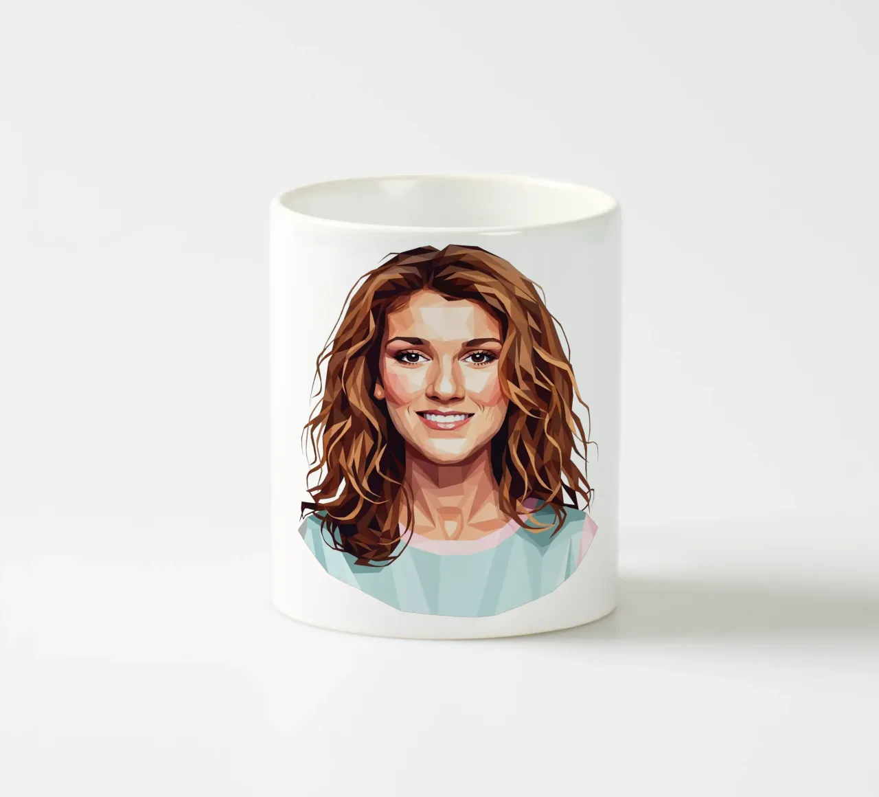 Celine Dion Lowpoly tazza in ceramica da Low Profile