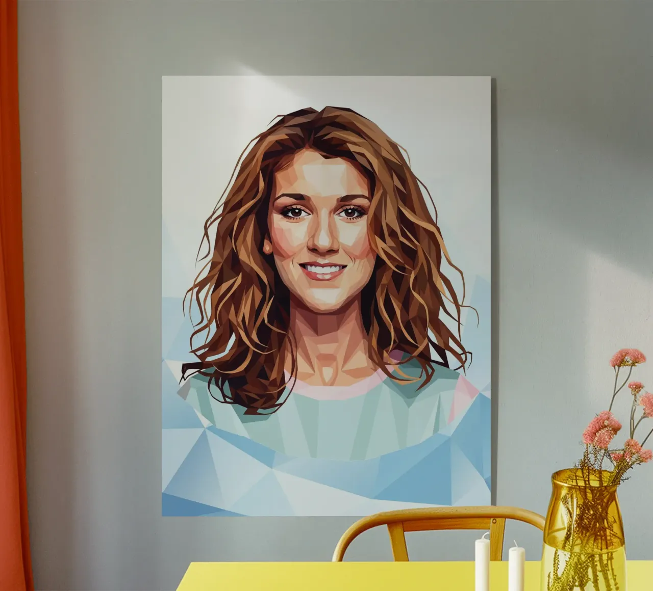 Celine Dion Lowpoly plexiglass da Low Profile