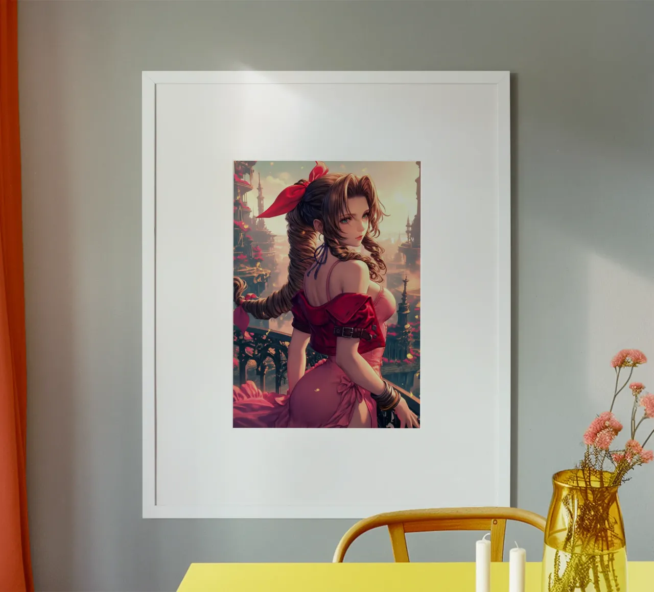 Aerith Fantasia Finale FFVII poster da Stellar Creative