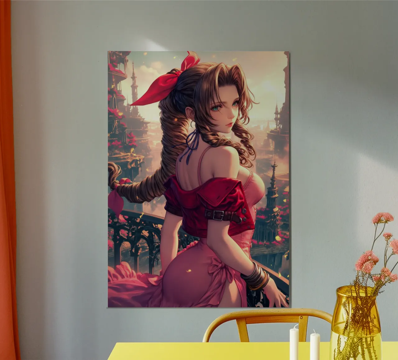 Aerith Fantasia Finale FFVII poster da Stellar Creative