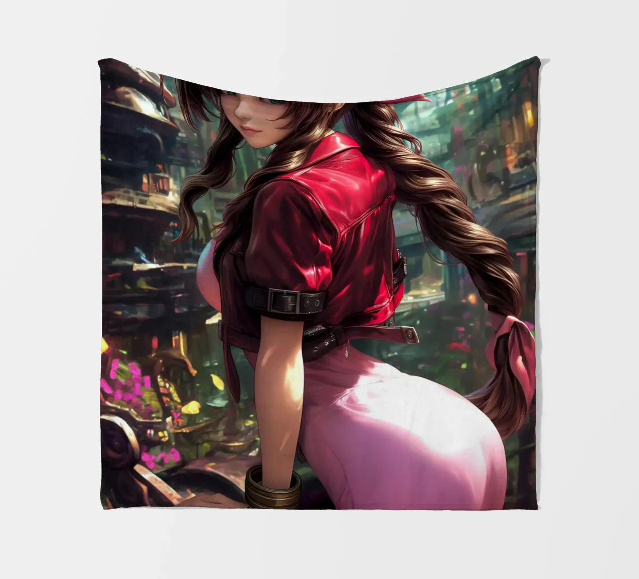 Aerith a Midgar Final Fantasy FFVII FF7 coperta in pile da Stellar Creative
