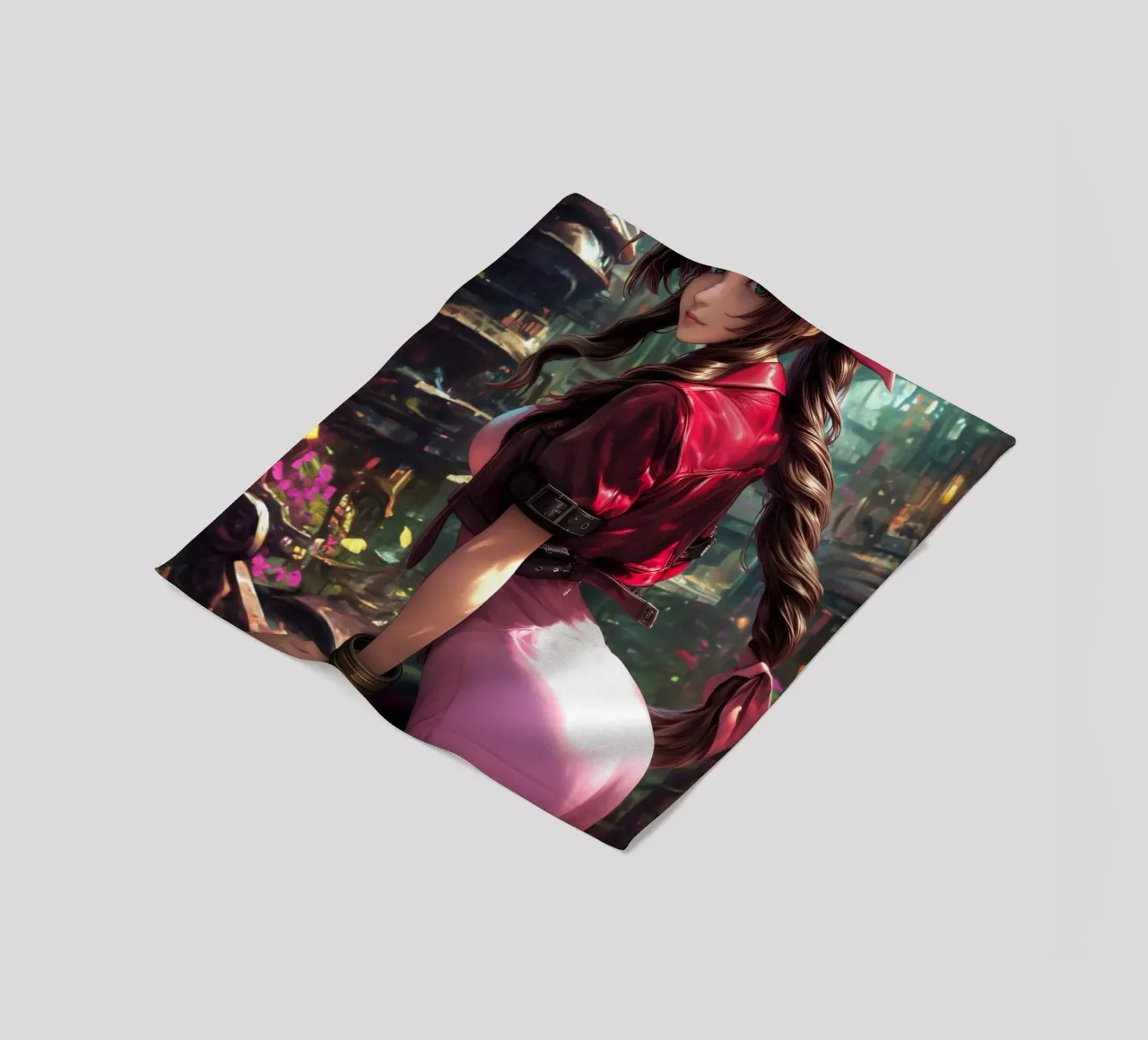 Aerith a Midgar Final Fantasy FFVII FF7 coperta in pile da Stellar Creative