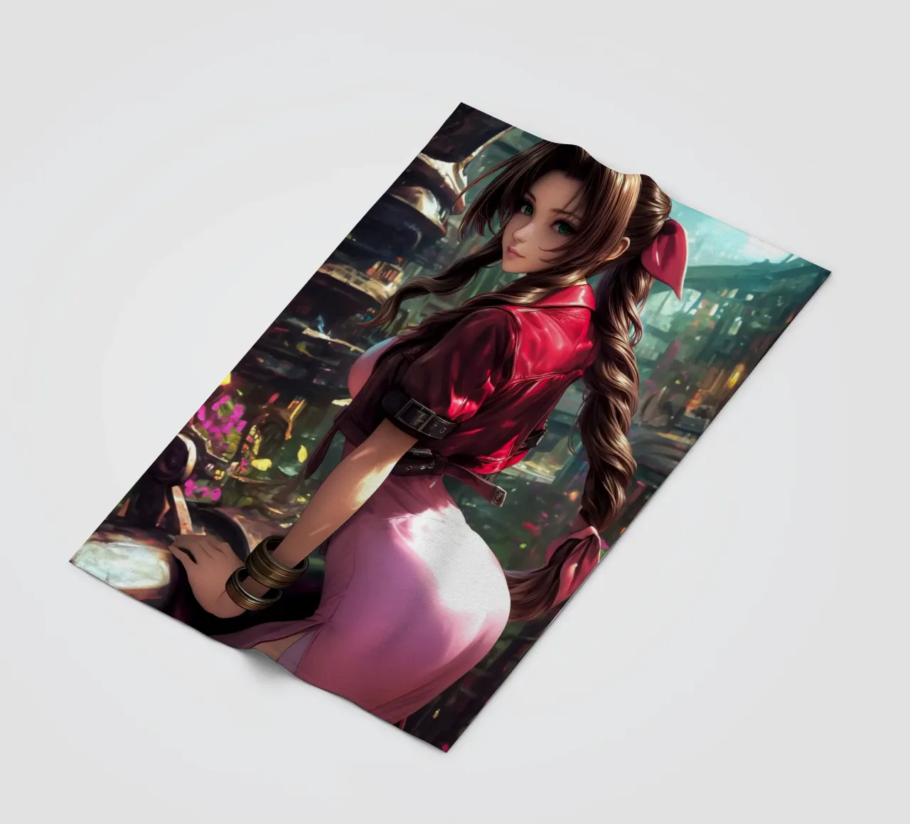 Aerith a Midgar Final Fantasy FFVII FF7 coperta in pile da Stellar Creative