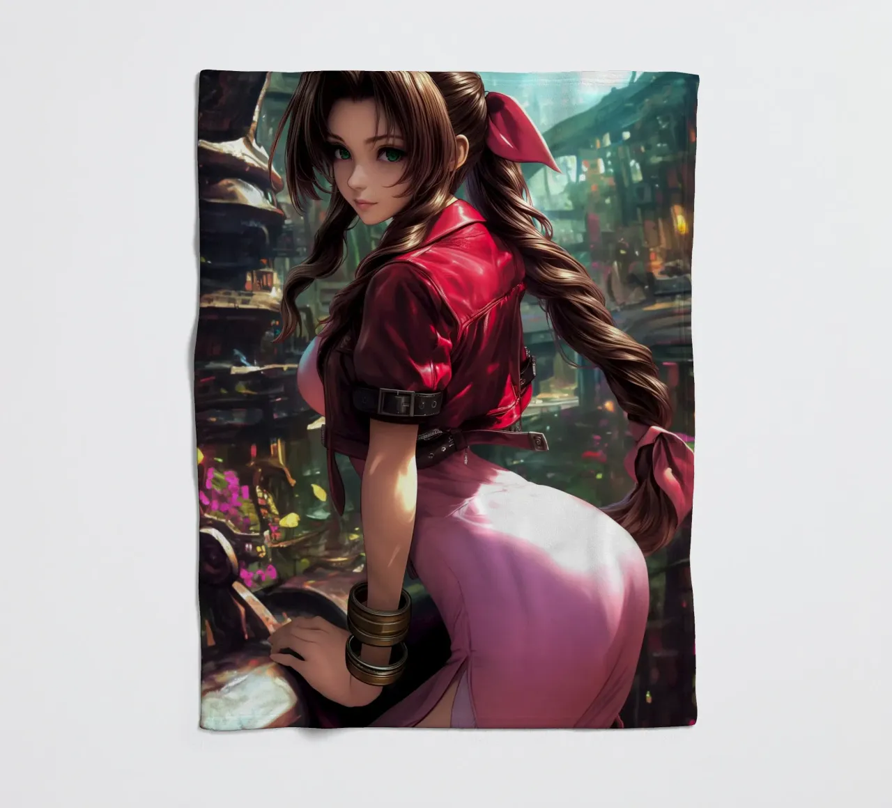Aerith a Midgar Final Fantasy FFVII FF7 coperta in pile da Stellar Creative