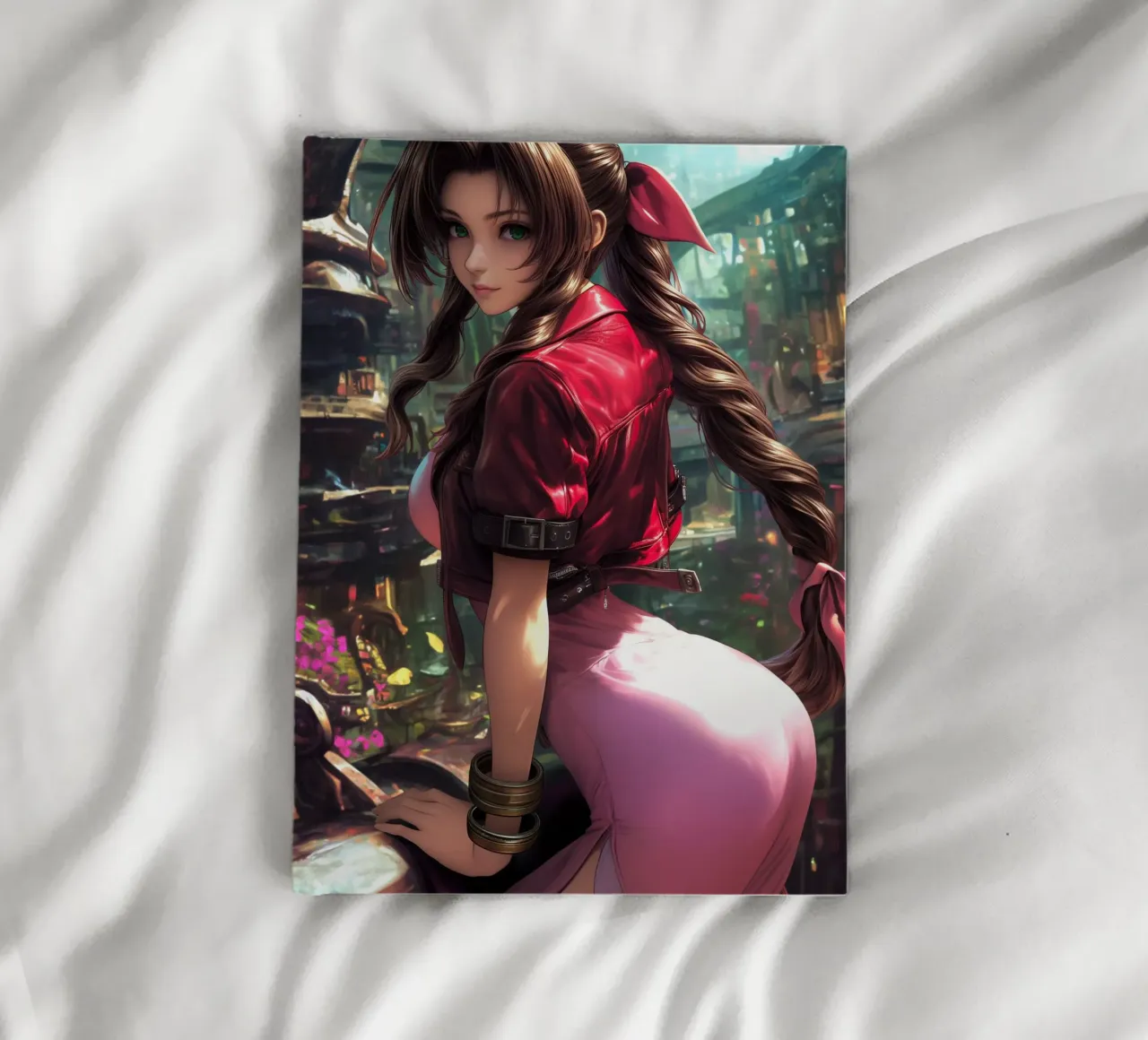 Aerith in Midgar Final Fantasy FFVII FF7 notebook by Stellar Creative