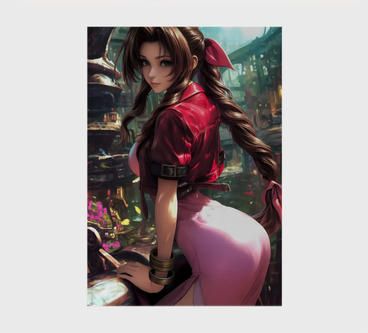 Aerith in Midgar Final Fantasy FFVII FF7 notebook by Stellar Creative