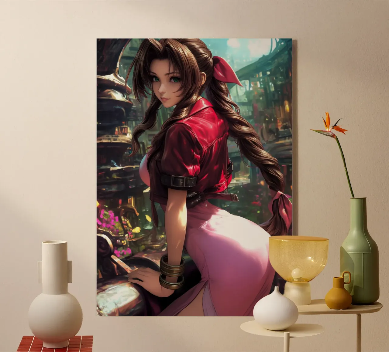 Aerith a Midgar Final Fantasy FFVII FF7 plexiglass da Stellar Creative