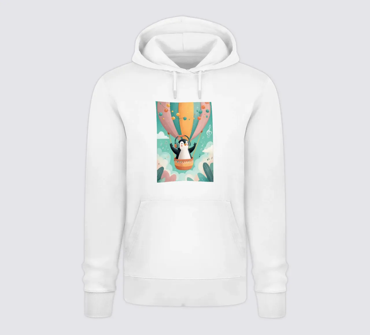 Penguin in the Clouds felpa con cappuccio da Kiara