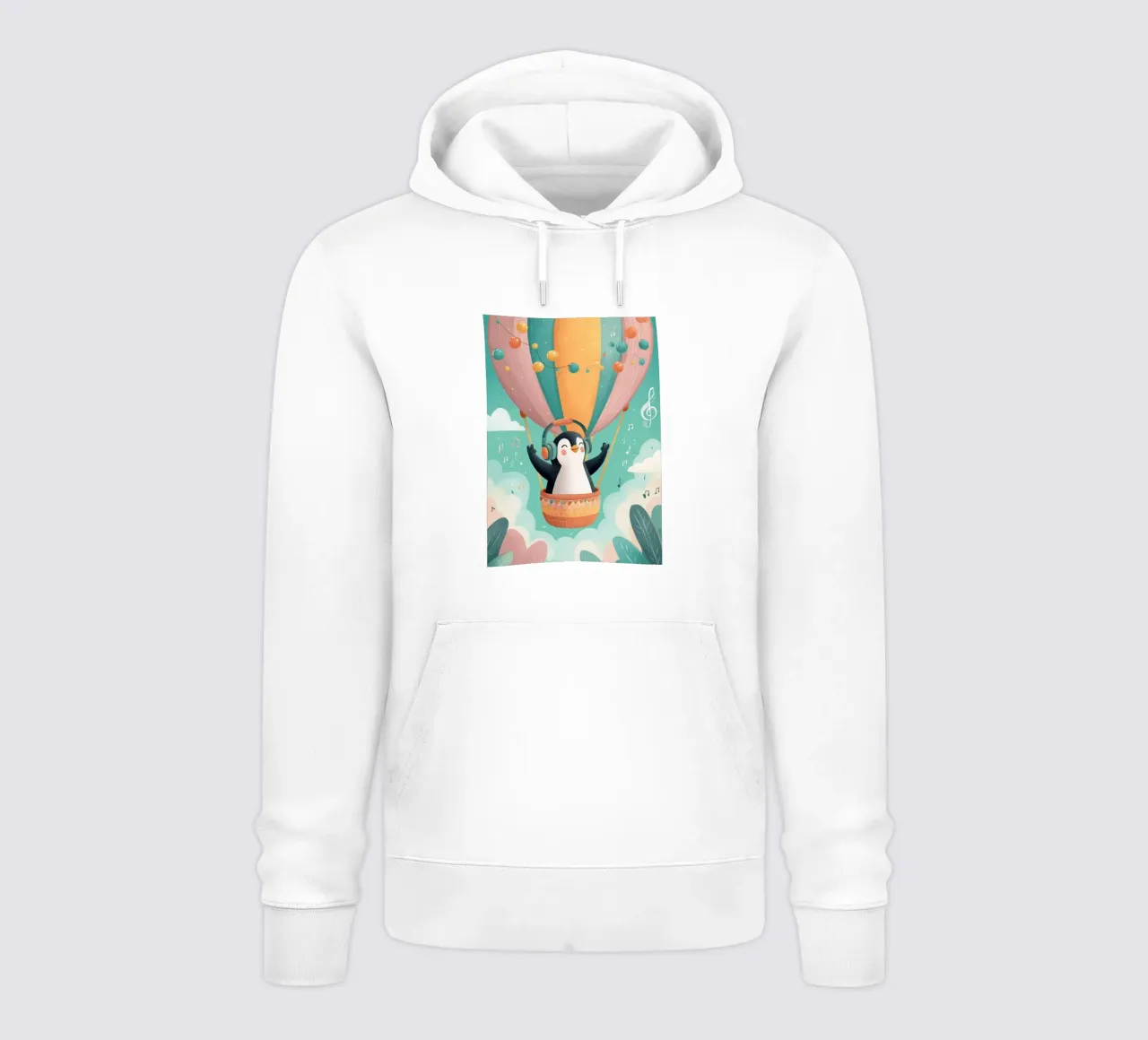 Penguin in the Clouds felpa con cappuccio da Kiara