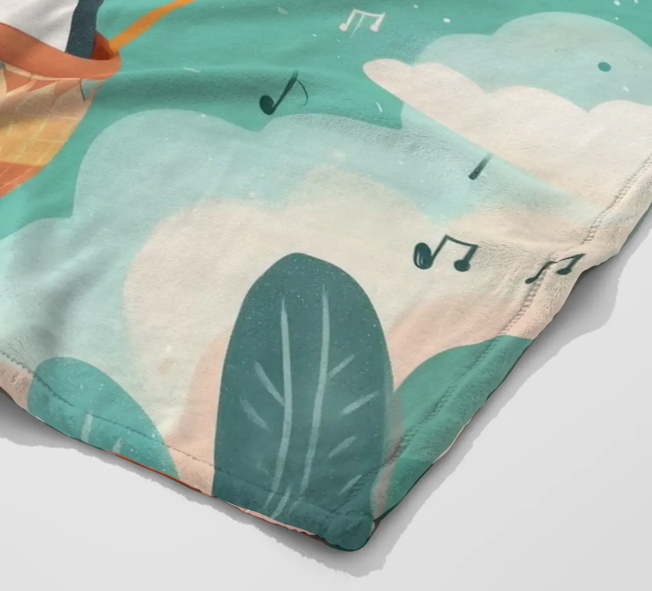 Penguin in the Clouds coperta in pile da Kiara