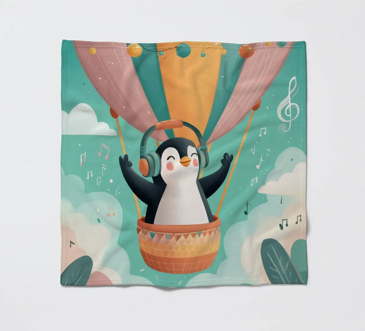 Penguin in the Clouds coperta in pile da Kiara