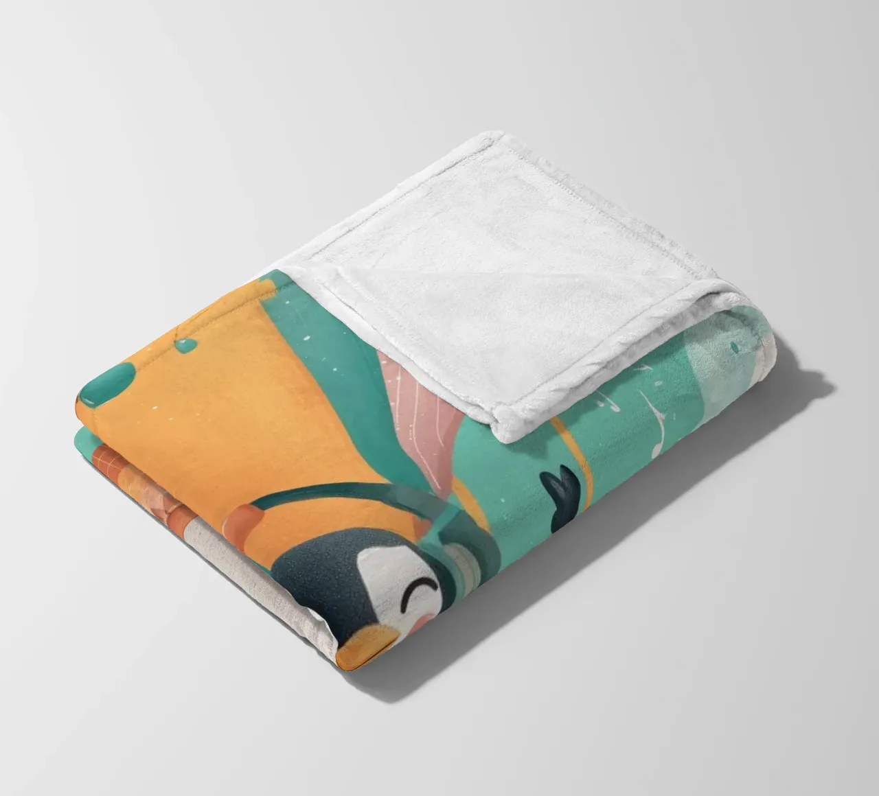 Penguin in the Clouds coperta in pile da Kiara