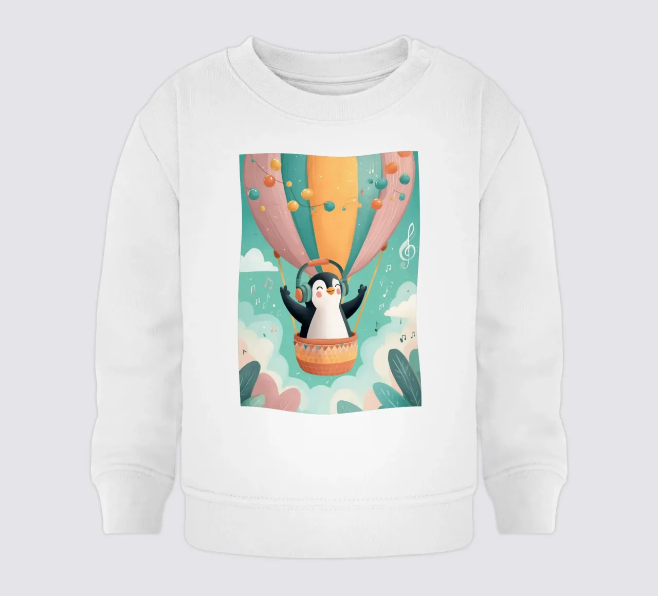 Penguin in the Clouds felpa neonato da Kiara