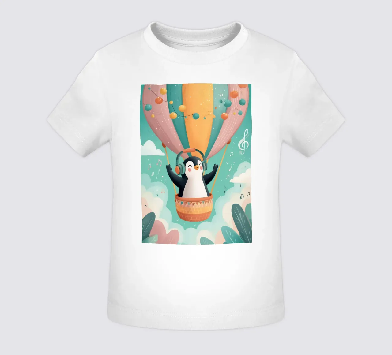 Penguin in the Clouds maglietta neonato da Kiara