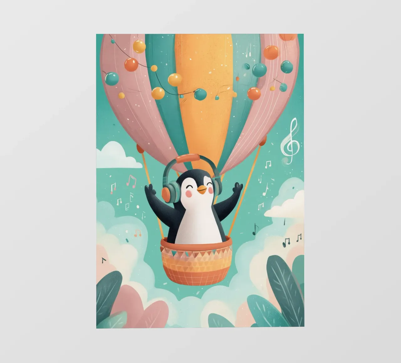 Penguin in the Clouds telo in pvc da Kiara