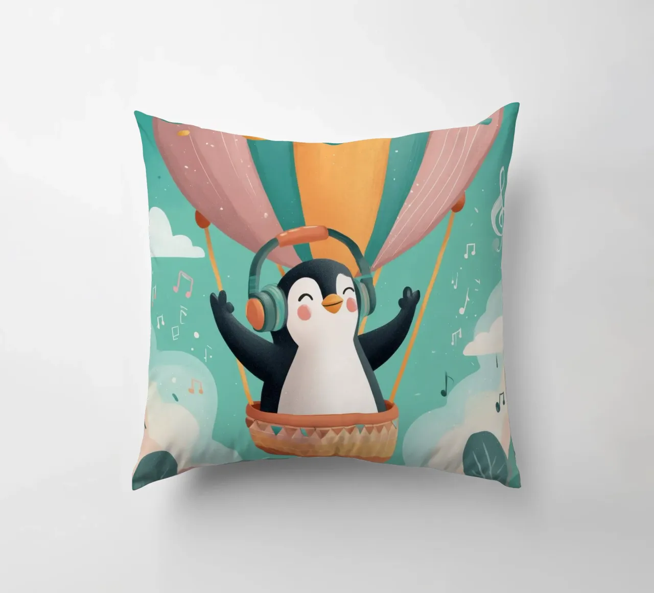 Penguin in the Clouds cuscino da Kiara