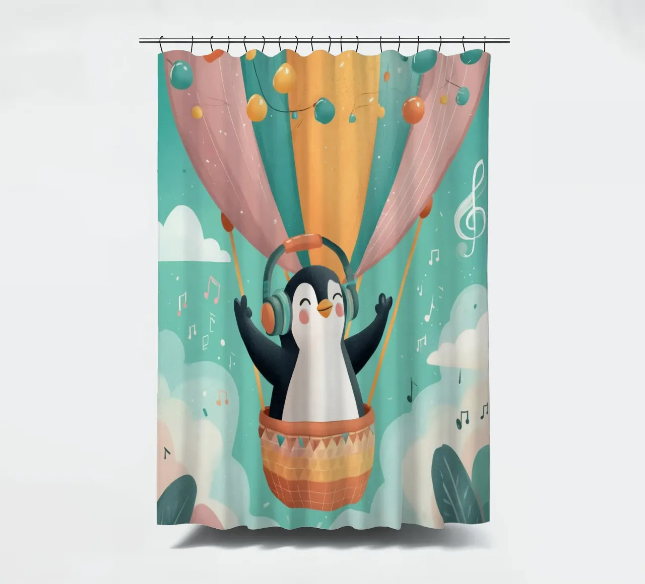 Penguin in the Clouds tenda da doccia da Kiara