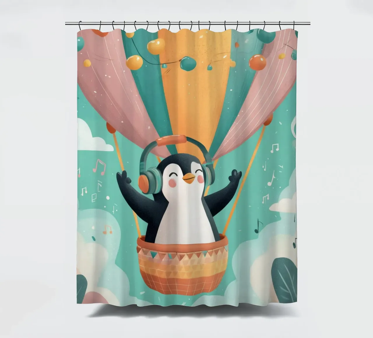 Penguin in the Clouds tenda da doccia da Kiara