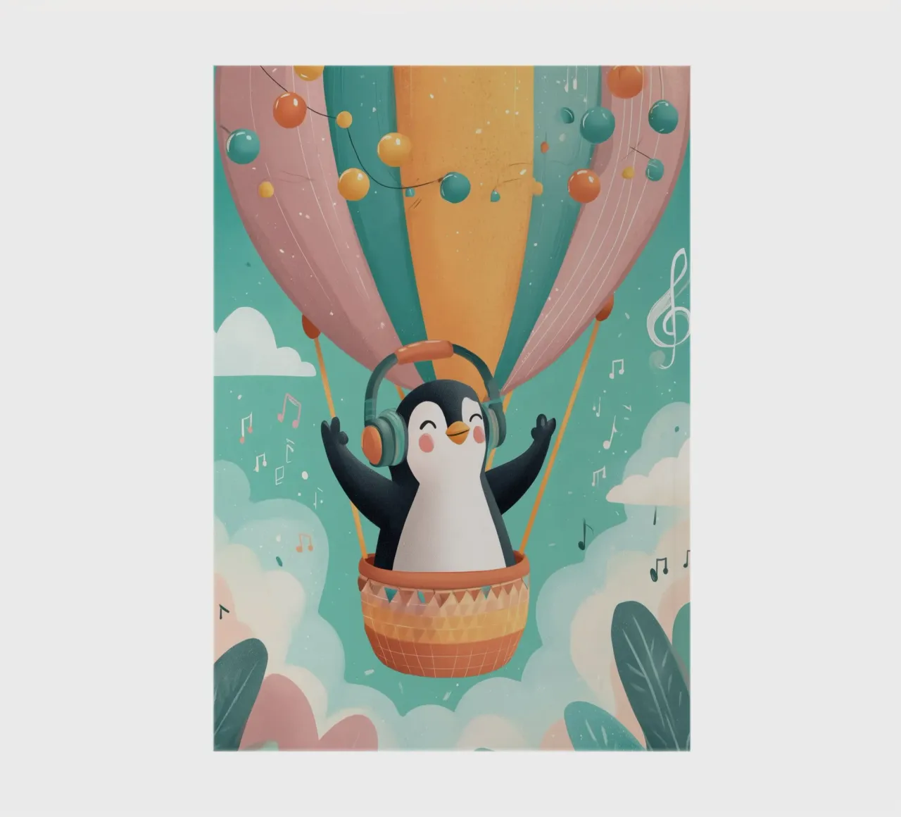 Penguin in the Clouds notitieboek van Kiara