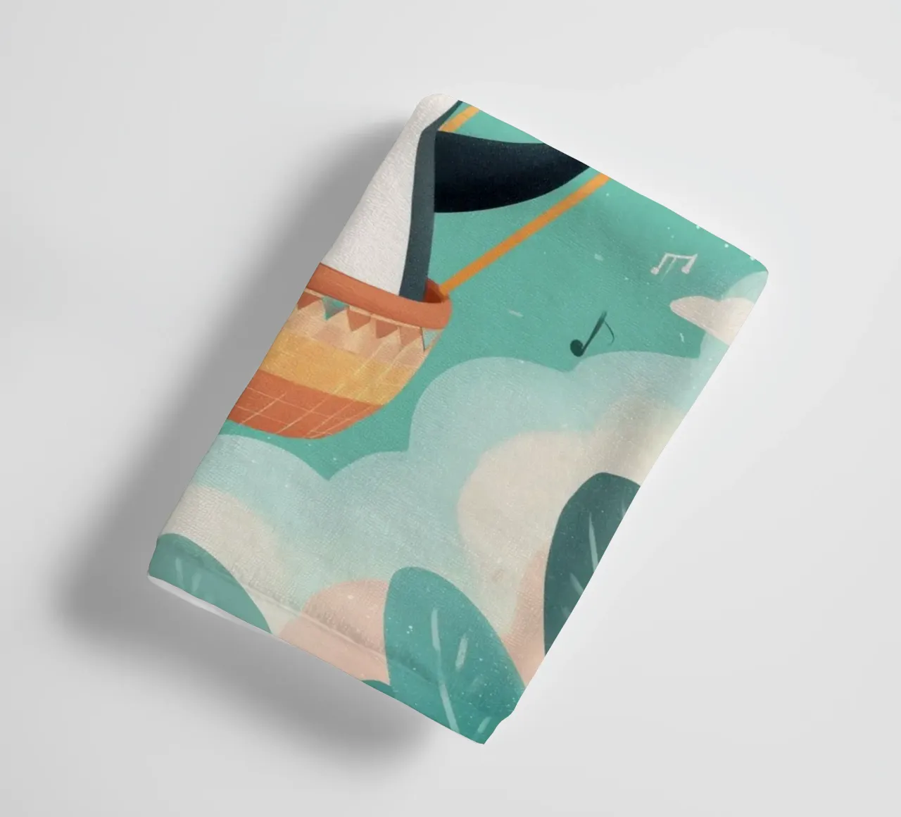 Penguin in the Clouds asciugamano da bagno da Kiara