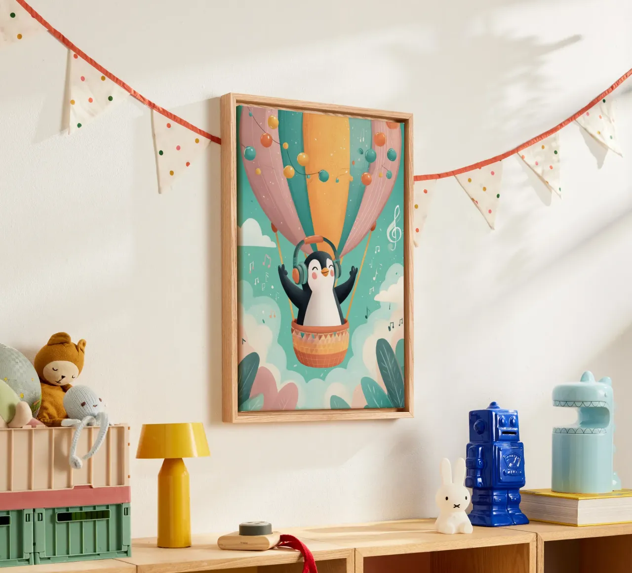 Penguin in the Clouds tela da Kiara