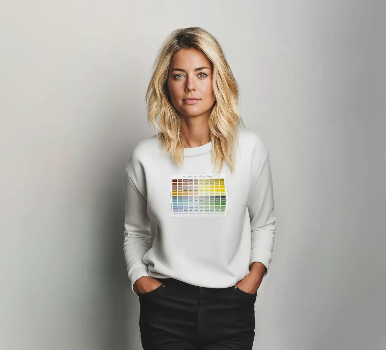 Misuratore dell'umore Come ti senti felpa da Monikaprint