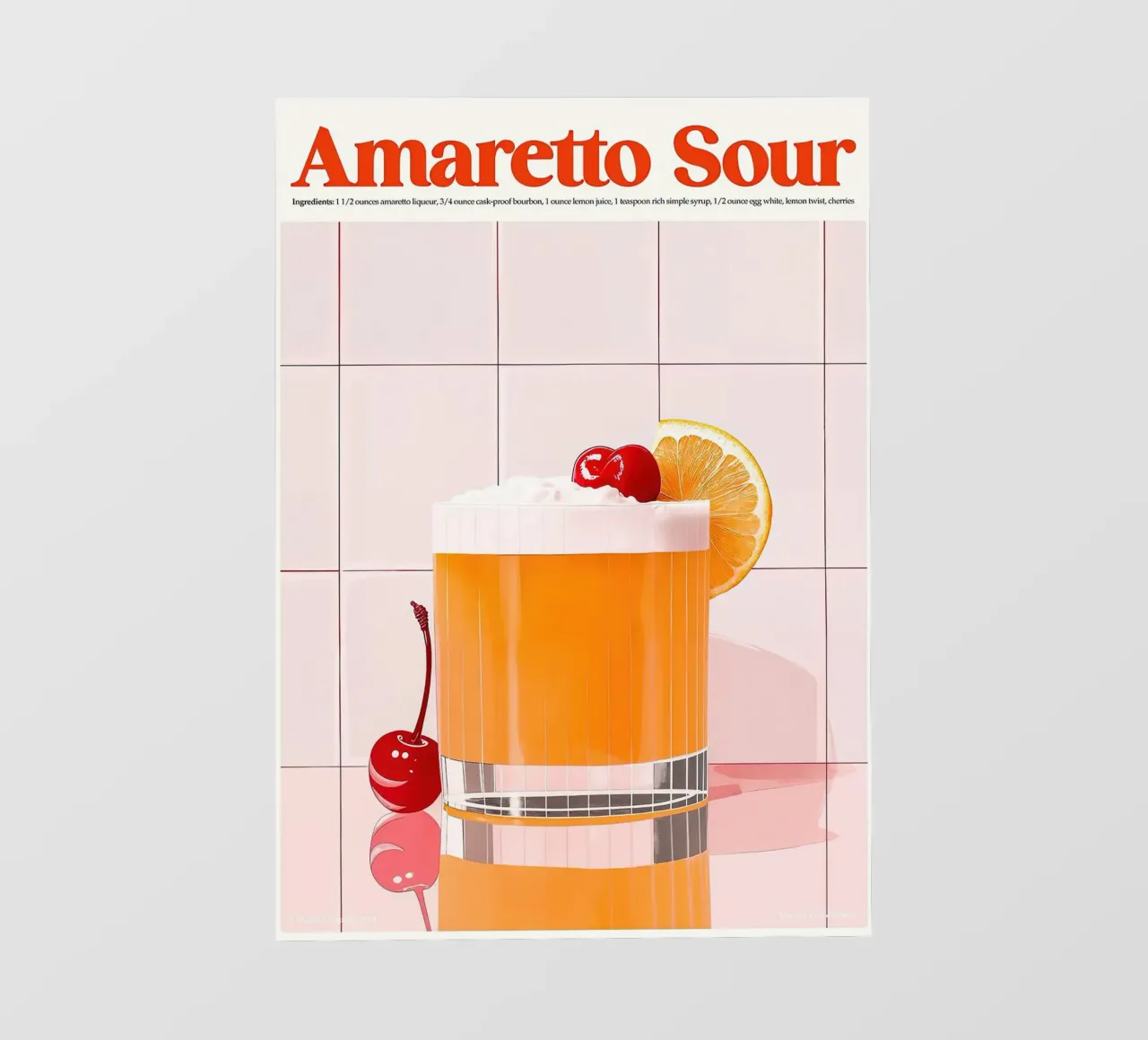 Amaretto Sour pellicola backlit da Neeraprint
