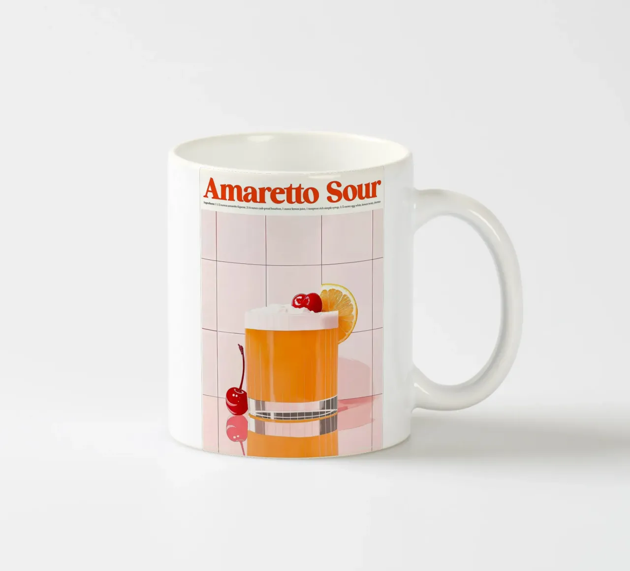 Amaretto Sour tazza in ceramica da Neeraprint