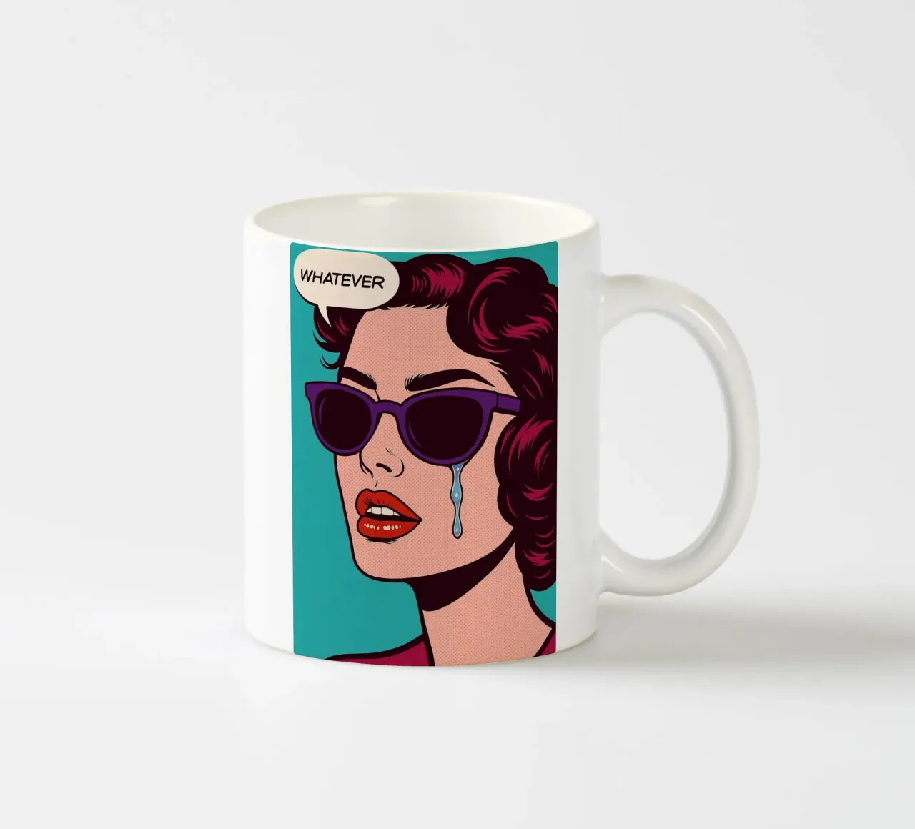 donne che piangono qualsiasi cosa tazza in ceramica da kadilans