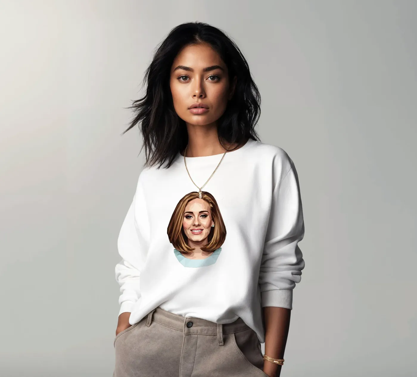 Adele Lowpoly felpa da Low Profile