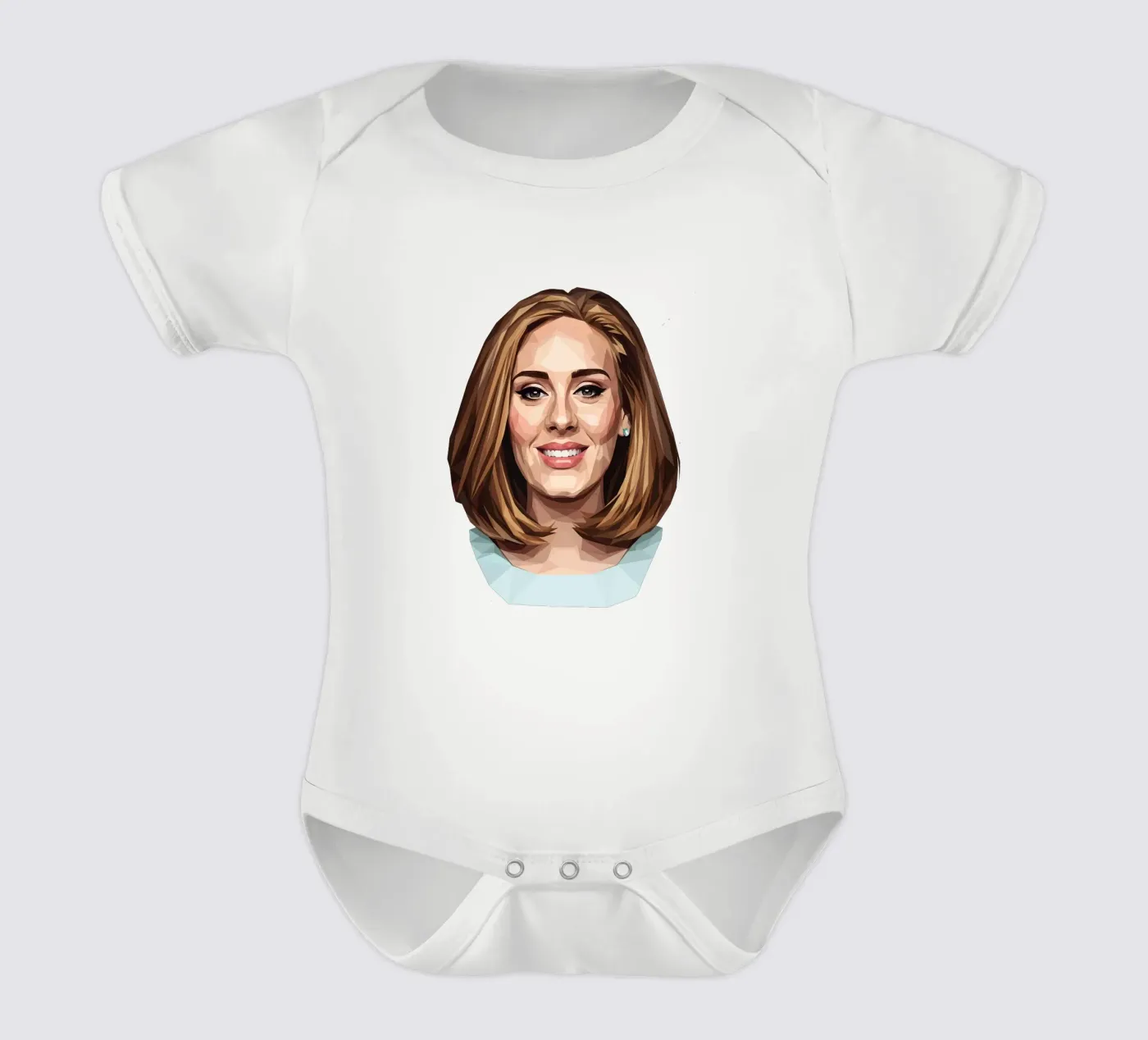 Adele Lowpoly Kurzarm Babybody von Low Profile