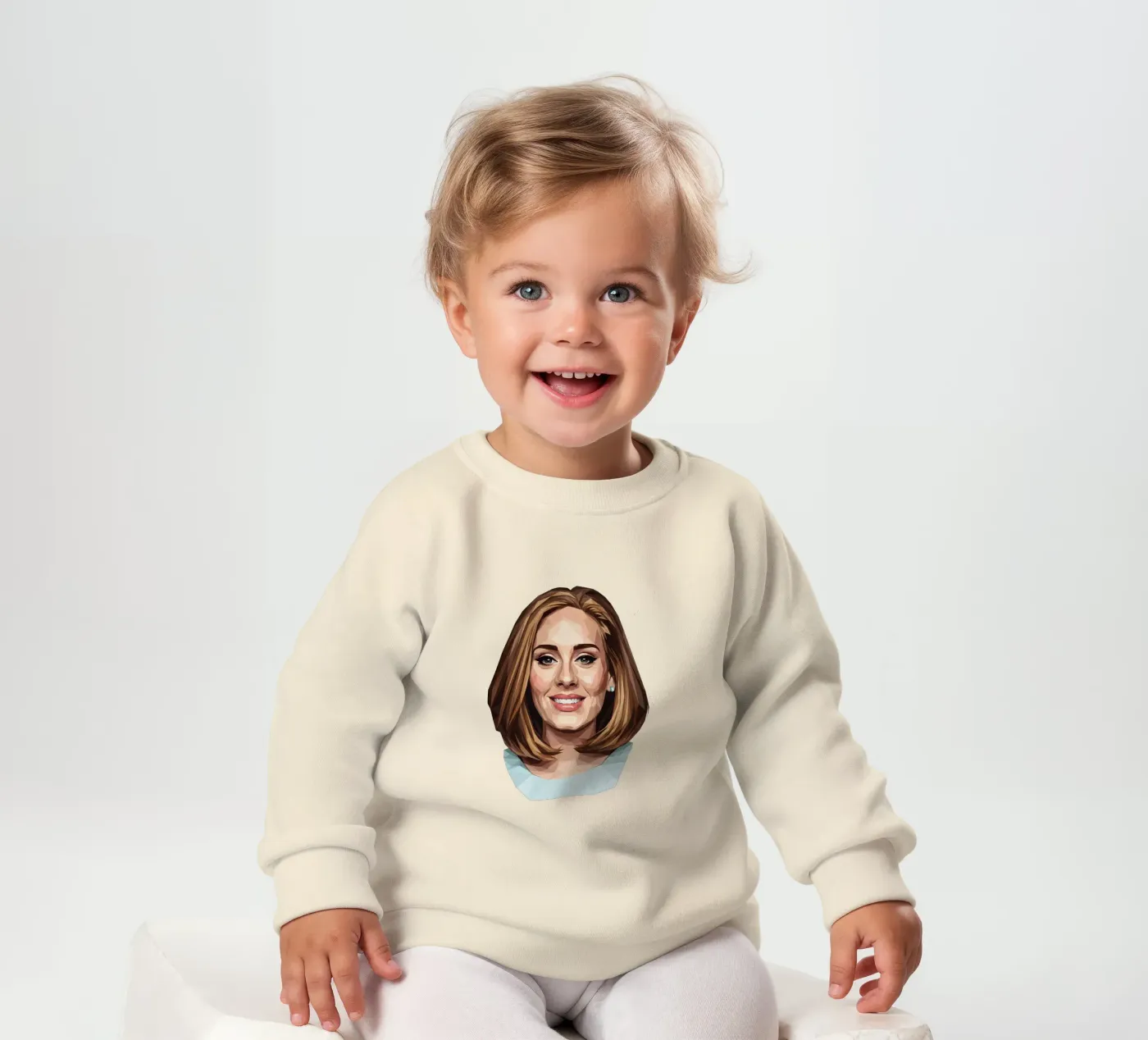 Adele Lowpoly felpa neonato da Low Profile