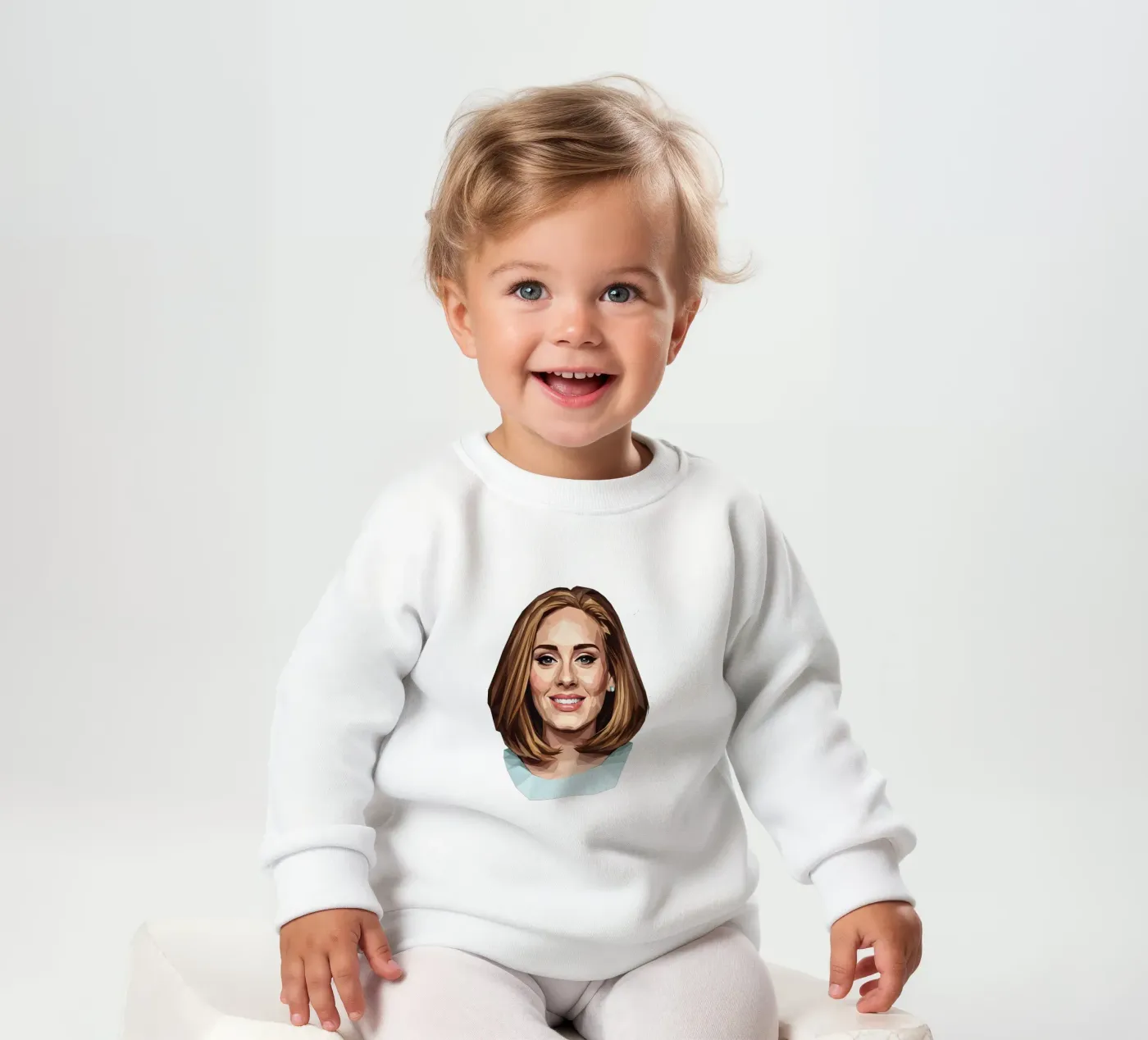 Adele Lowpoly felpa neonato da Low Profile