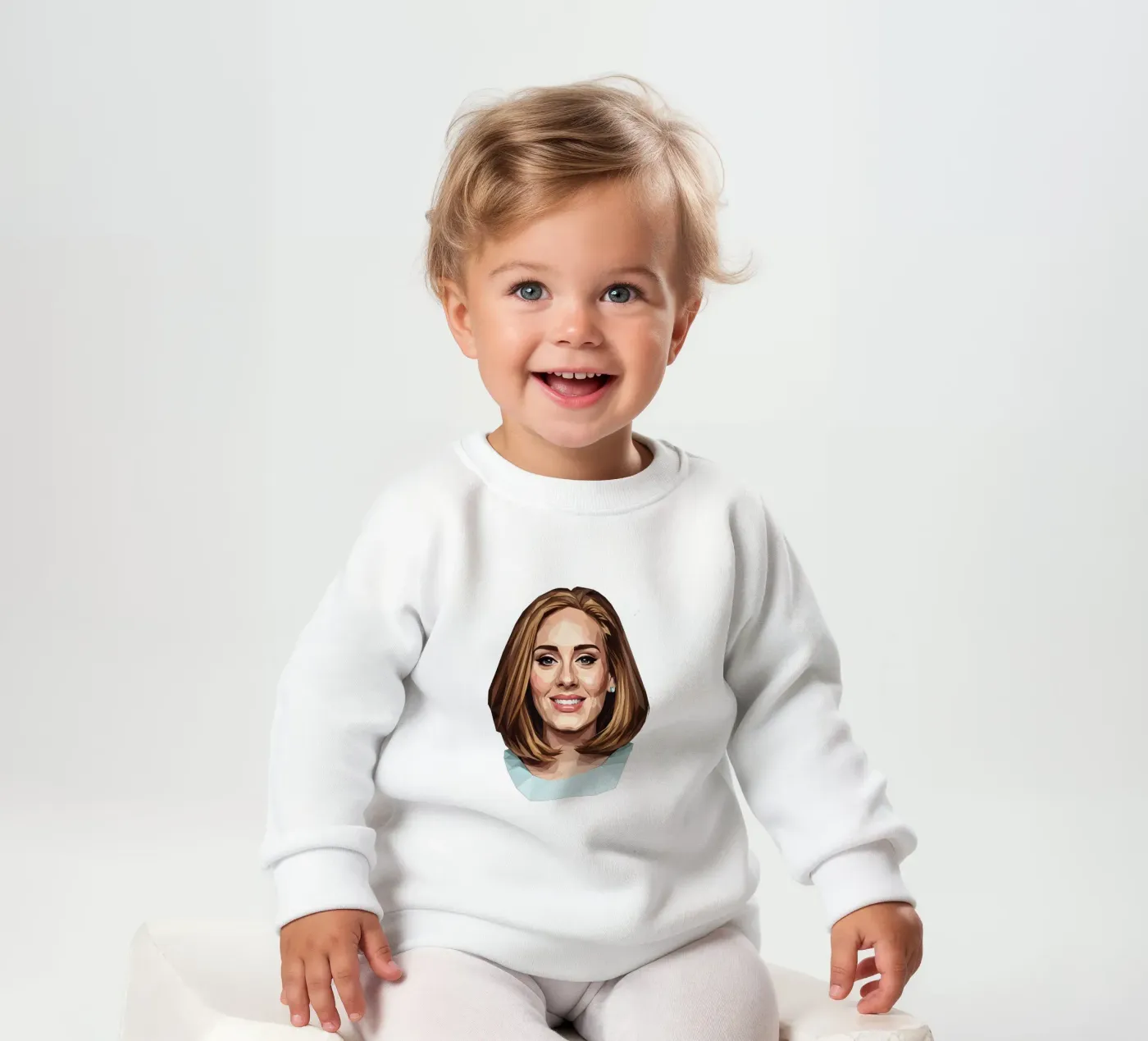 Adele Lowpoly felpa neonato da Low Profile