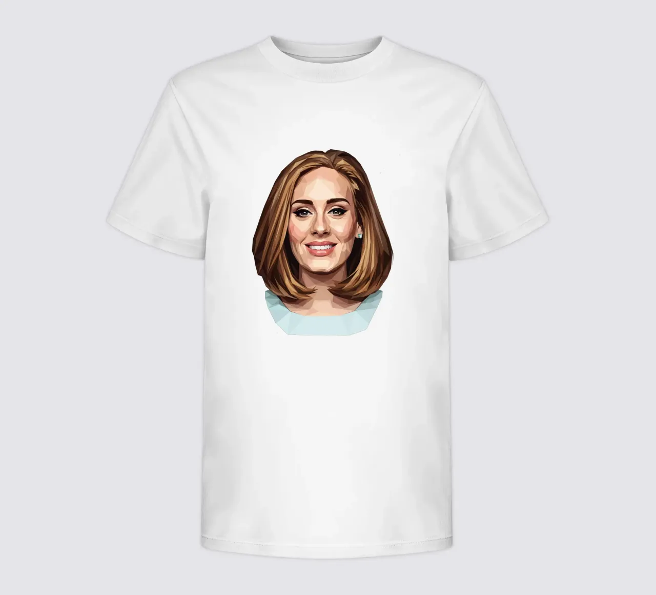 Adele Lowpoly kinder t-shirt van Low Profile